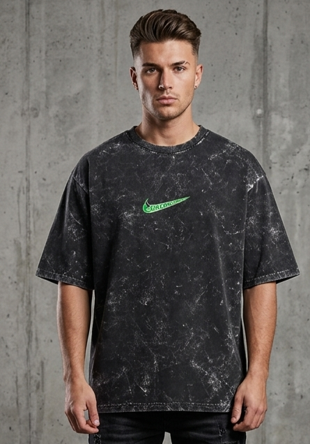 GENZARCHIVE DR DOOM Unisex Acid Washed Oversized Tee